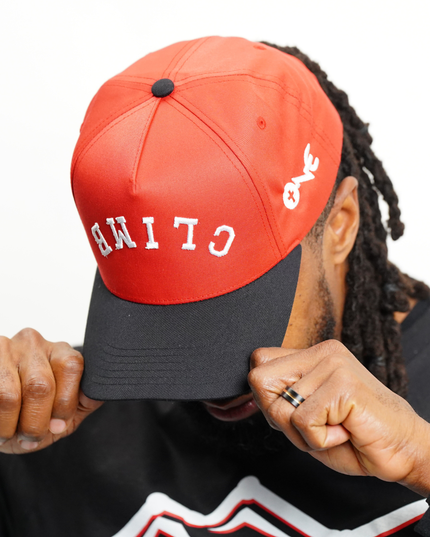 Climb Red/Black Hat