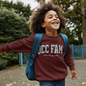 YOUTH : OCC FAM Maroon Varsity Sweatshirt