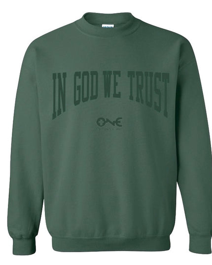 In God We Trust Sweatshirt – Winter Green