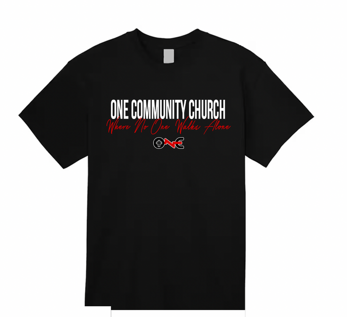 One Community Church:No One Walks Alone tee