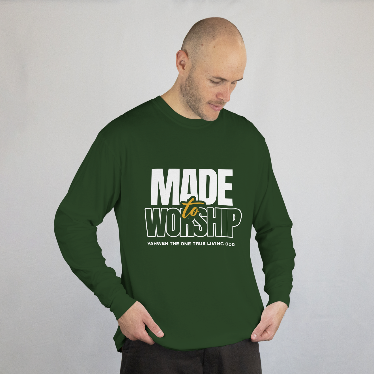 Forest Green - Made To Worship Long Sleeve
