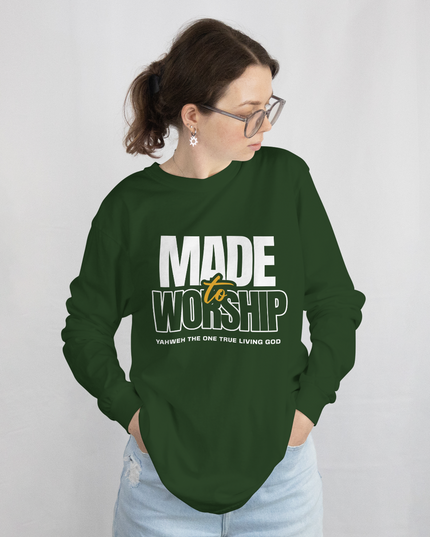 Forest Green - Made To Worship Long Sleeve