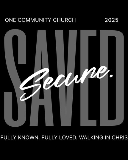 Saved Secure Black Heavy Weight Shirt