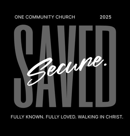 Saved Secure Black Heavy Weight Shirt