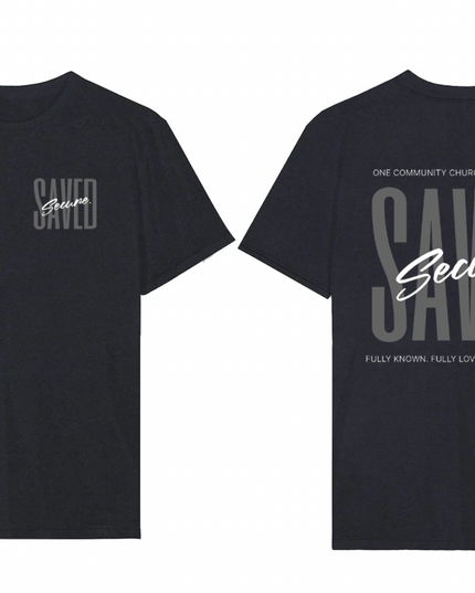 Saved Secure Black Heavy Weight Shirt