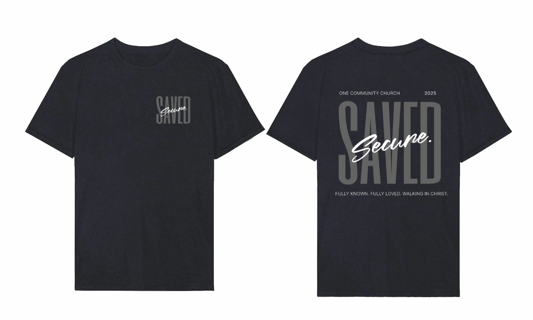 Saved Secure Black Heavy Weight Shirt