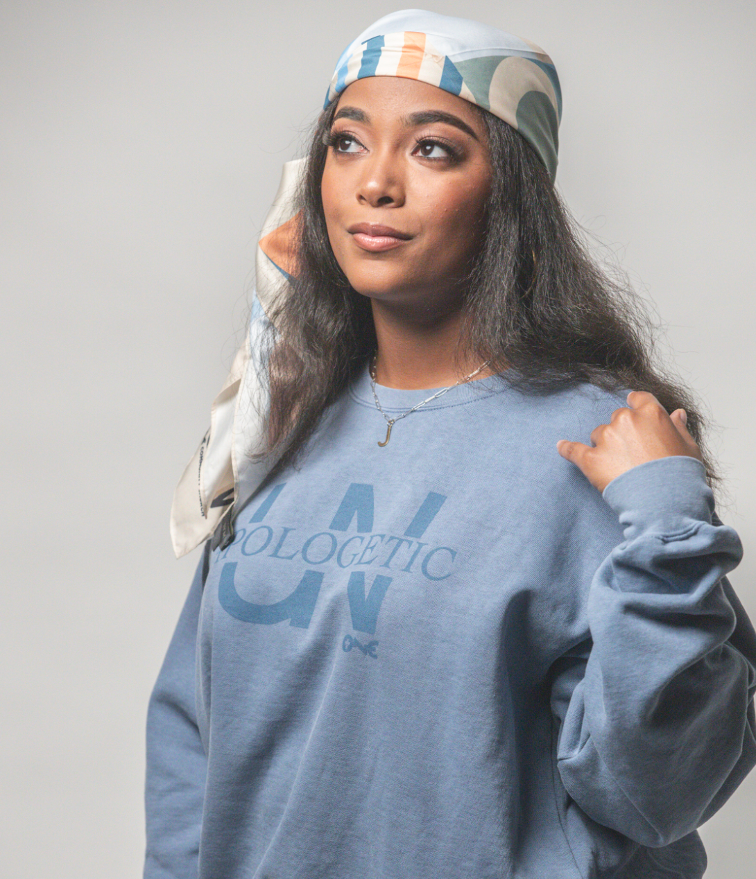 Unapologetic UN Sweatshirt - Steel Blue