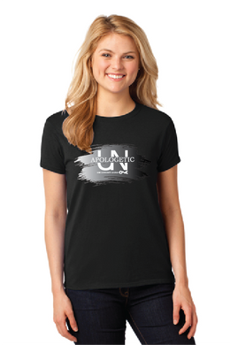 Black T-Shirt w/Brush Unapologetic Logo - WMN 23